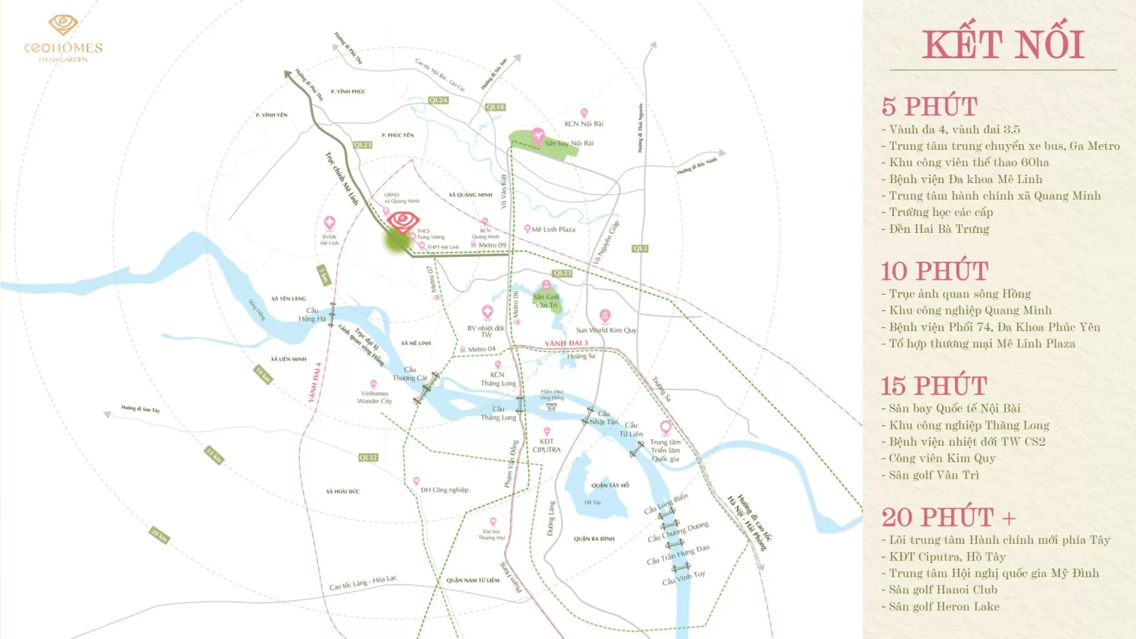 Vị trí CEOhomes Hana Garden