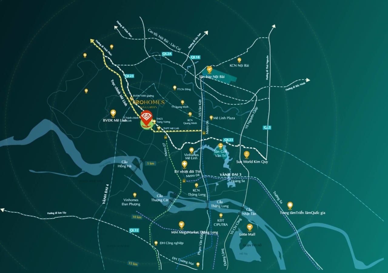 VỊ TRÍ CEOHOMES HANA GARDEN