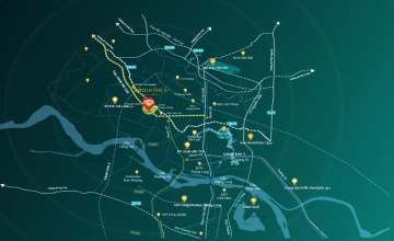 Vị trí CEOHomes Hana Garden Mê Linh